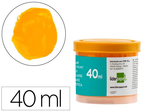 Guache liderpapel escolar 40 ml amarelo ouro , Liderpapel , 62928 , 8423473874442